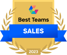 2023 Award for Best Teams Sales